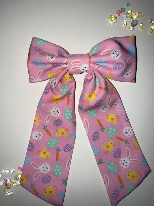Easter Fun Long Tail Bow