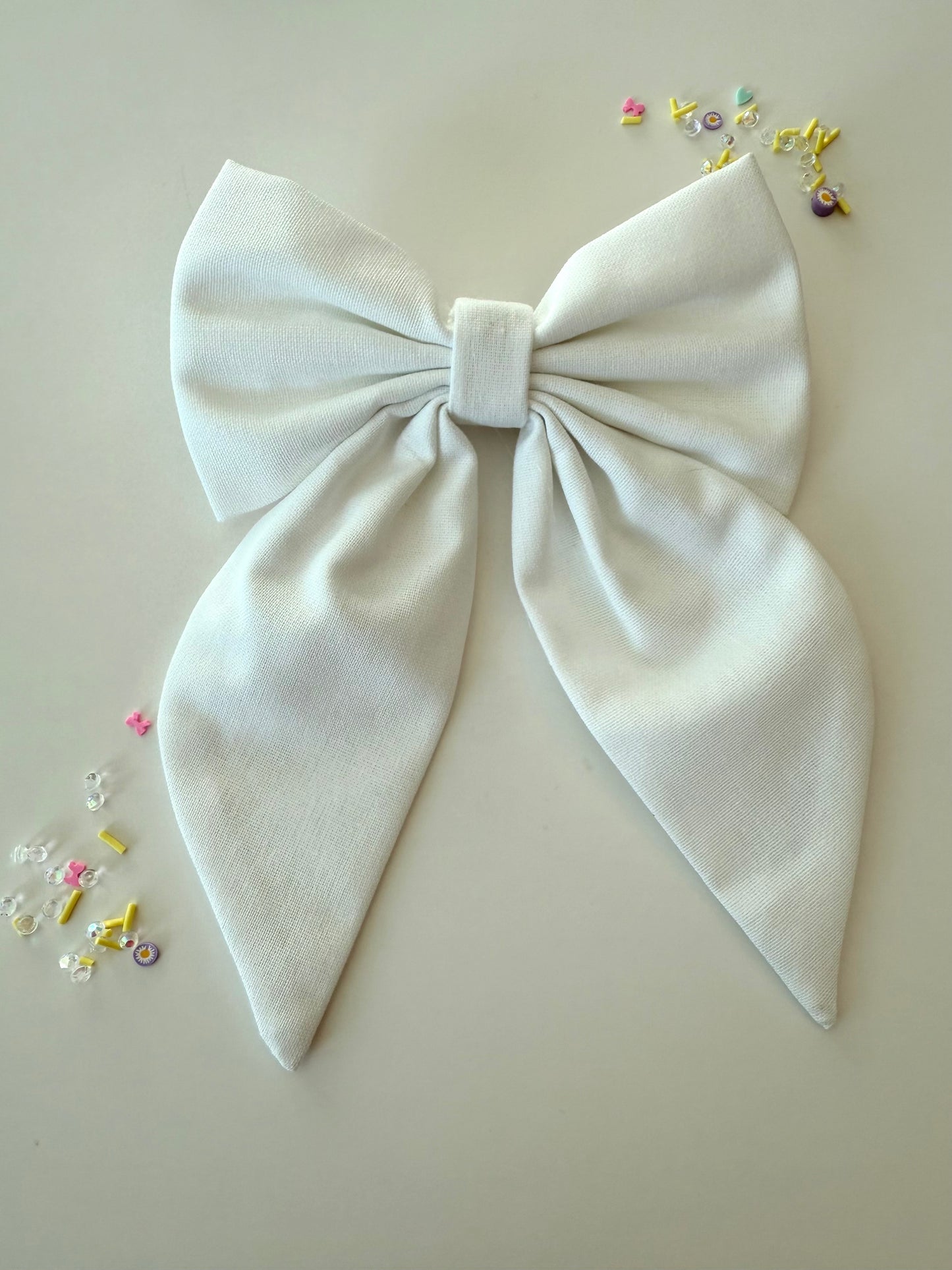 Pastel Linen Long Tail Bow